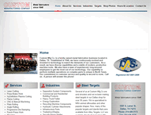 Tablet Screenshot of custommfgco.com